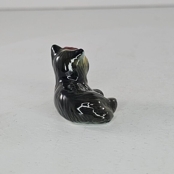 Vintage Yorkshire Terrier Bone China Figurine Miniature Yorkie Collectible Dog - Picture 4 of 8